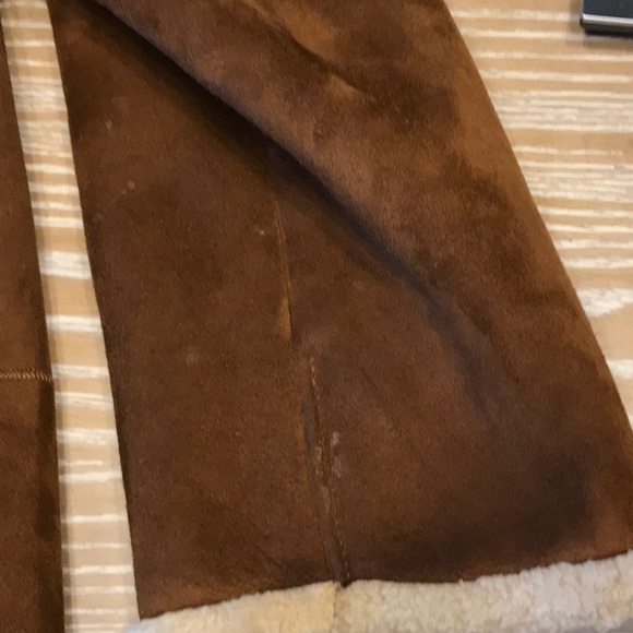 Authentic Shearling leamskin leather Coat in size 12-14 - Picture 13 of 15